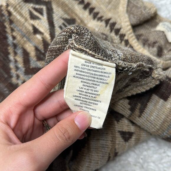 Denim & Supply Ralph Lauren Brown Cream Western Knit Sweater Geometric CA13 - Picture 12 of 12